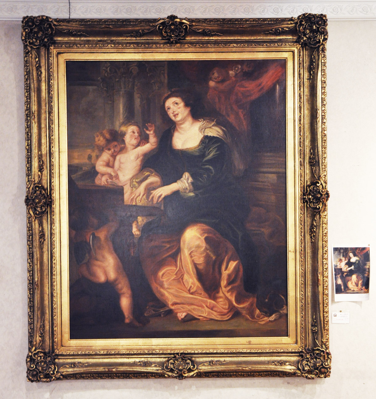 アンティーク絵画 『聖セシリア』 ルーベンス [434-9011021