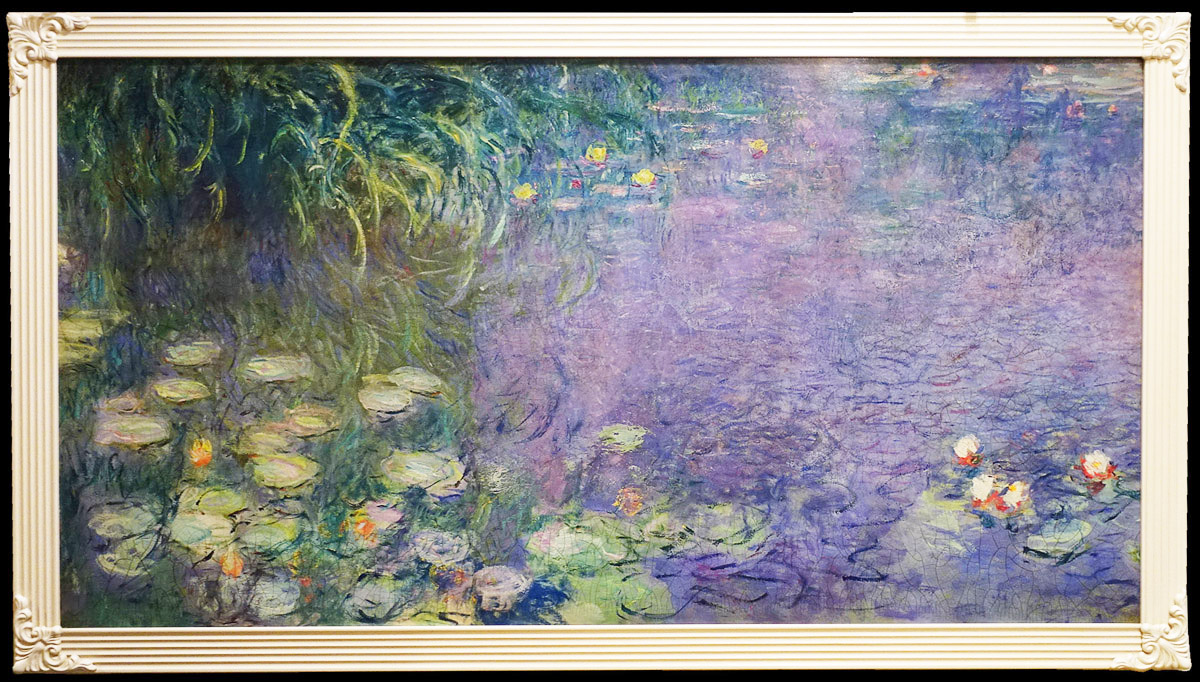 世界の名画 複製画 『睡蓮』クロードモネ 左側 [457-MP0119] - 368,500 