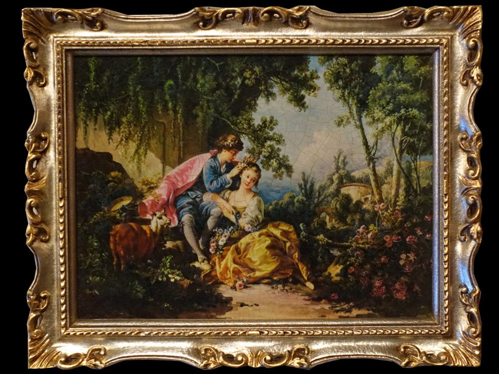 世界の名画 複製画 『春』フランソワ・ブーシェ 39x49cm 世界の名画 複製画 『春』フランソワ・ブーシェ 39x49cm
