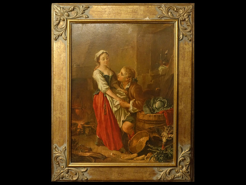 世界の名画 複製画 『美しきキッチンメイド』フランソワ・ブーシェ 40x50cm 世界の名画 複製画 『美しきキッチンメイド』フランソワ・ブーシェ 40x50cm