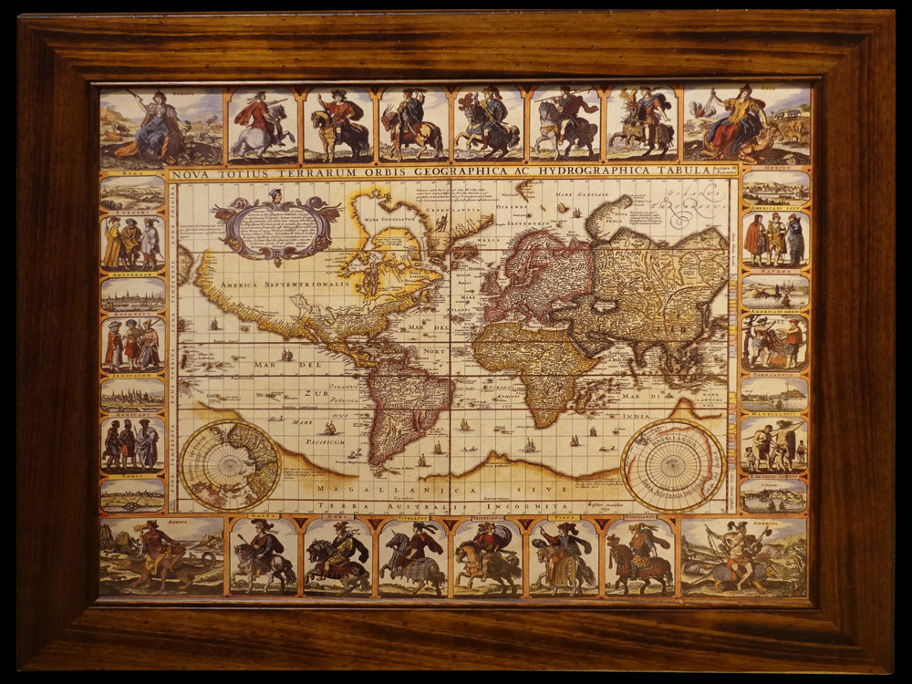 世界地図 1652年