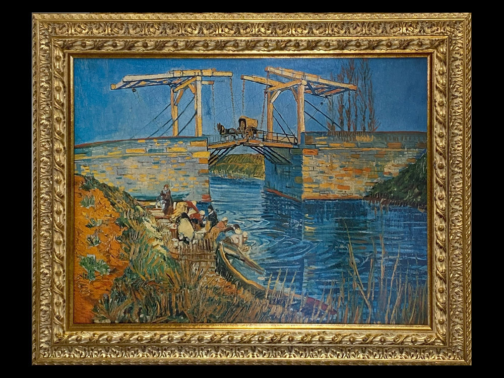 世界の名画 複製画 『アルルの跳ね橋』フィンセント・ファン・ゴッホ 1888年