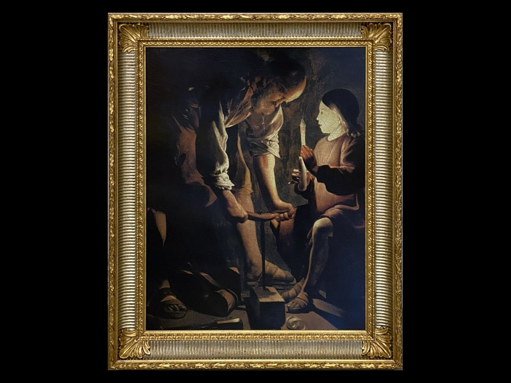 世界の名画 複製画 『大工の聖ヨセフ』 ジョルジュ・ド・ラ・トゥール