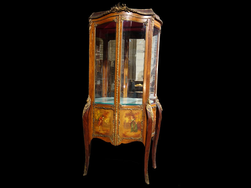 Sold! フランスアンティーク ルイ15世様式 ヴィトリーン 1890-1900年頃 Sold! フランスアンティーク ルイ15世様式 ヴィトリーン 1890-1900年頃