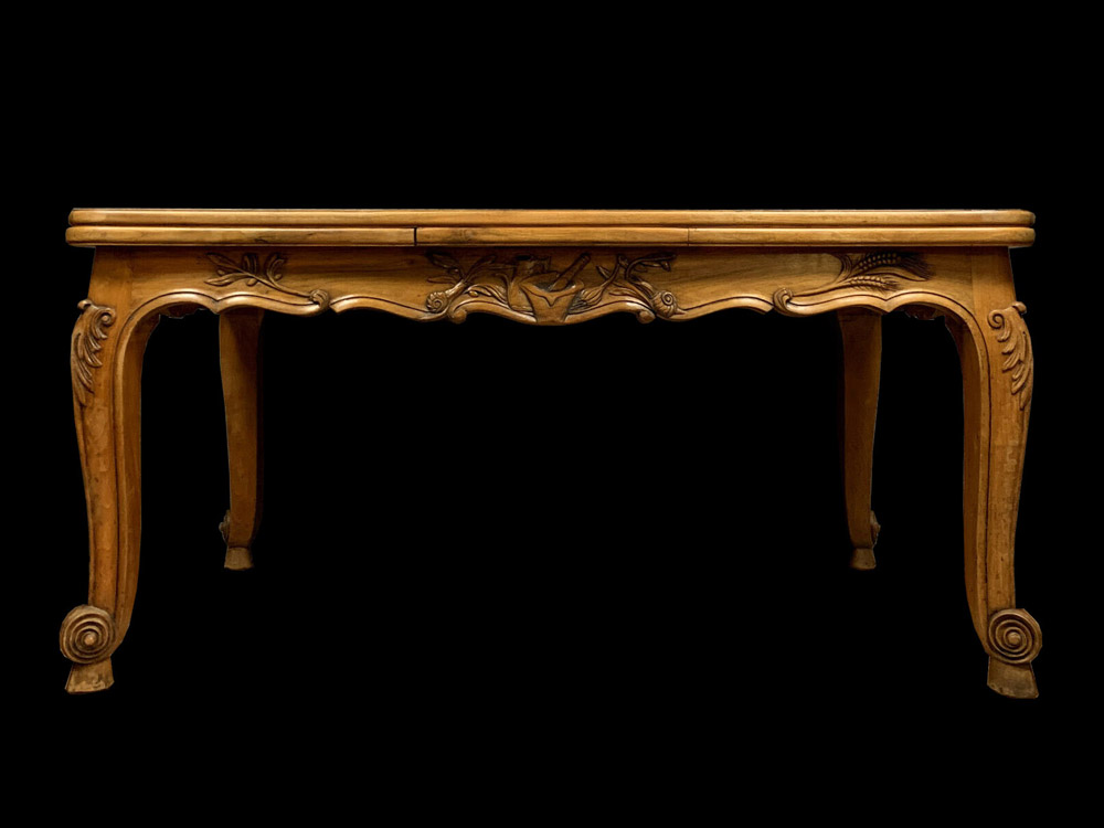 フランスアンティーク ルイ15世様式 ダイニングテーブル ウォールナット