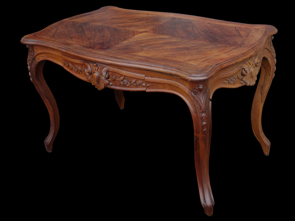 フランスアンティーク ルイ15世様式 テーブル 1890年頃 ローズウッド