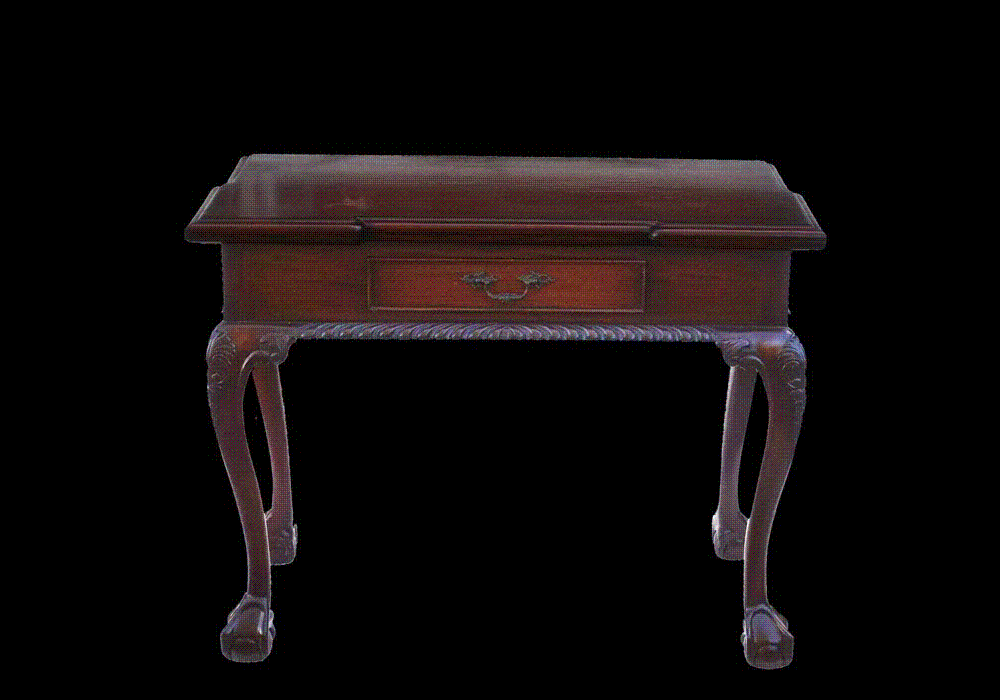 英国アンティーク チッペンデール ゲームテーブル マホガニー